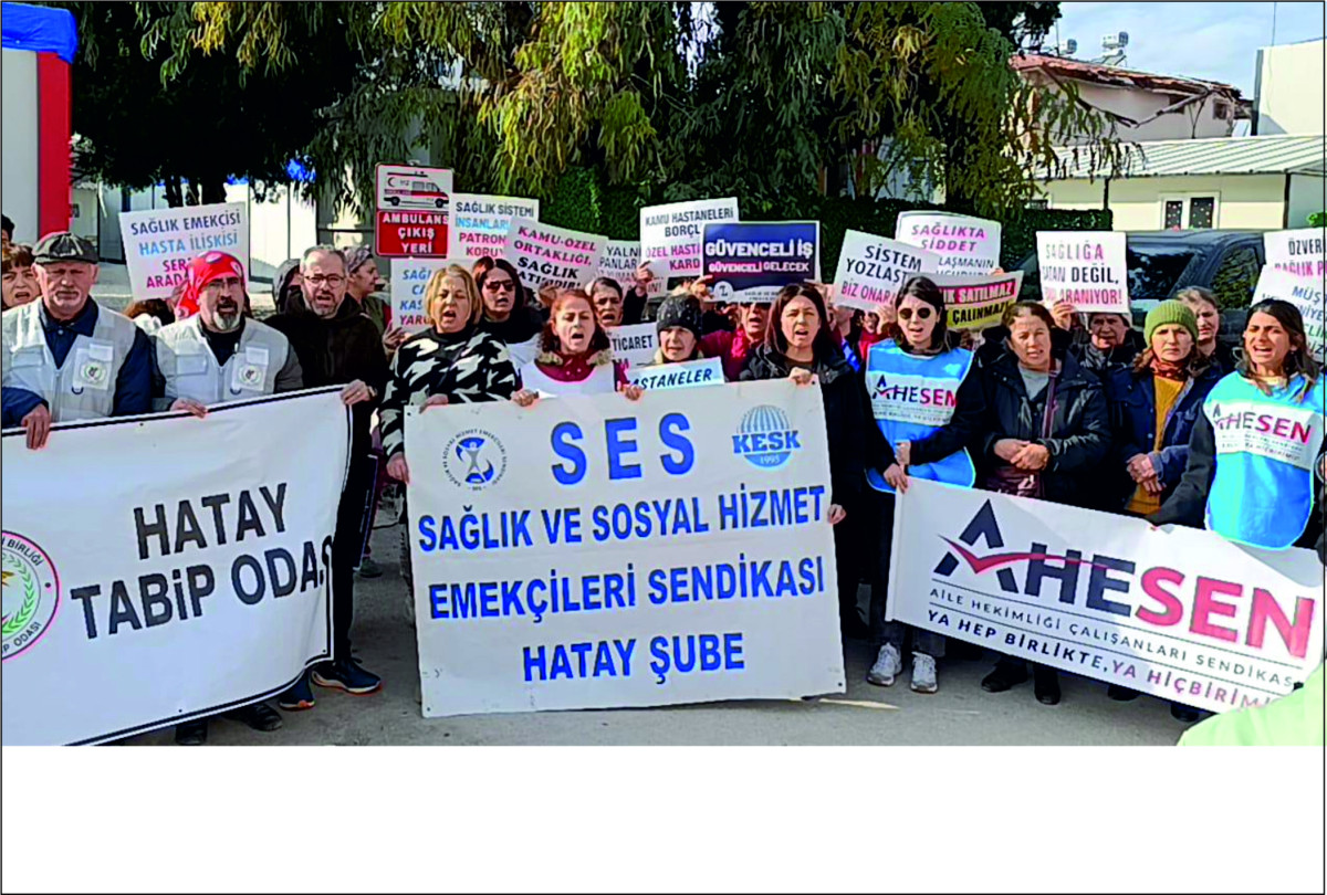 SAĞLIK ÇALIŞANLARI UYARIYOR! SES Hatay Şubesi, Hatay Tabip Odası, Ahasen Hatay Temsilciliği Açıklama Yaptı.