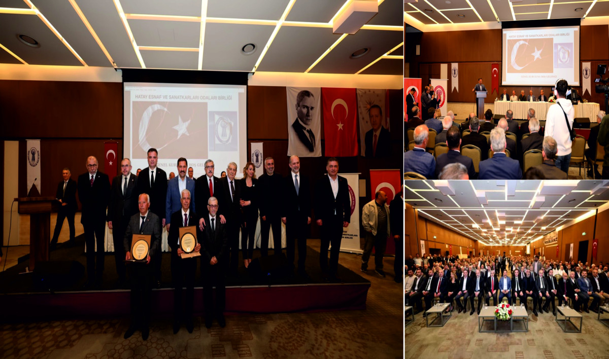 Vali Mustafa MASATLI,  Hatay Esnaf ve Sanatkârları Odaları Birliği 2026 Yılı Olağan Genel Kurul Toplantısında.