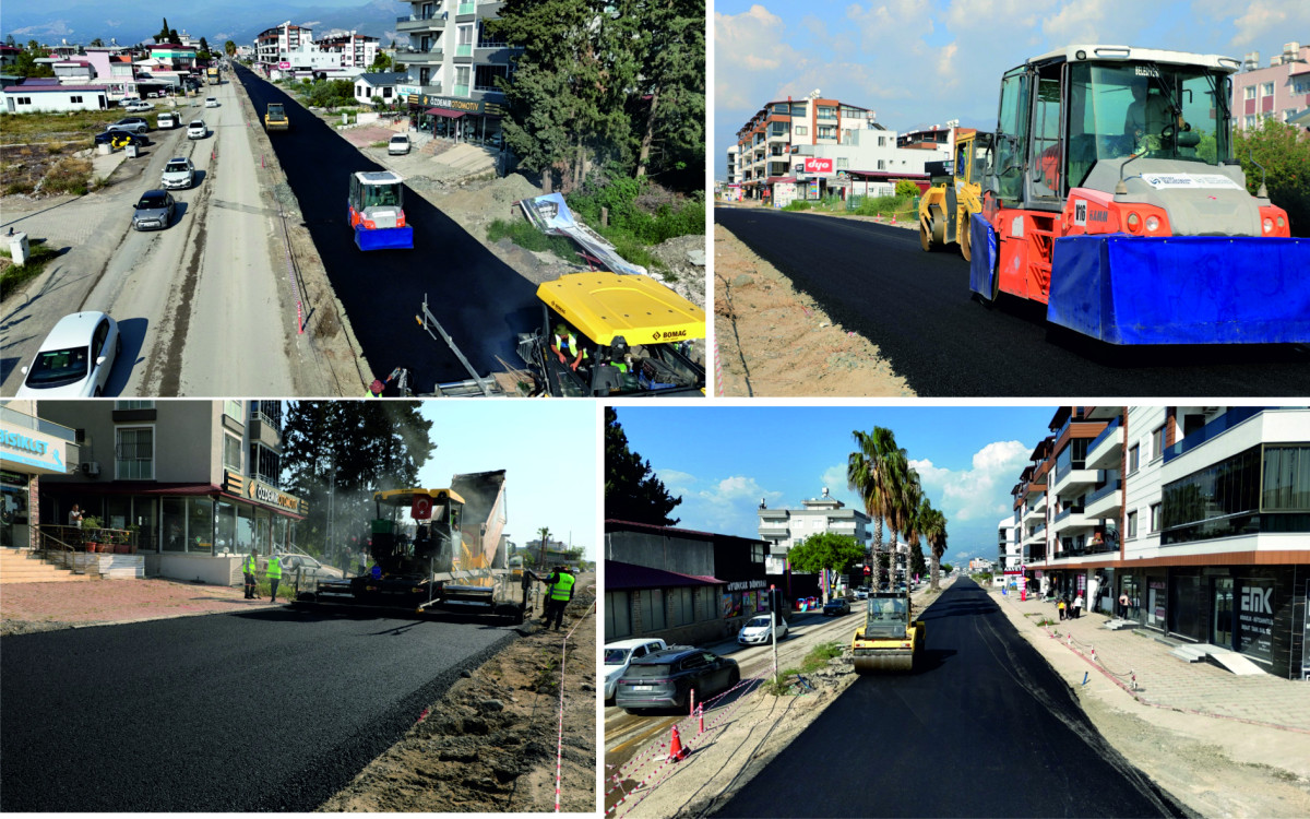 HBB ASFALT SERİM ÇALIŞMALARINI SÜRDÜRÜYOR