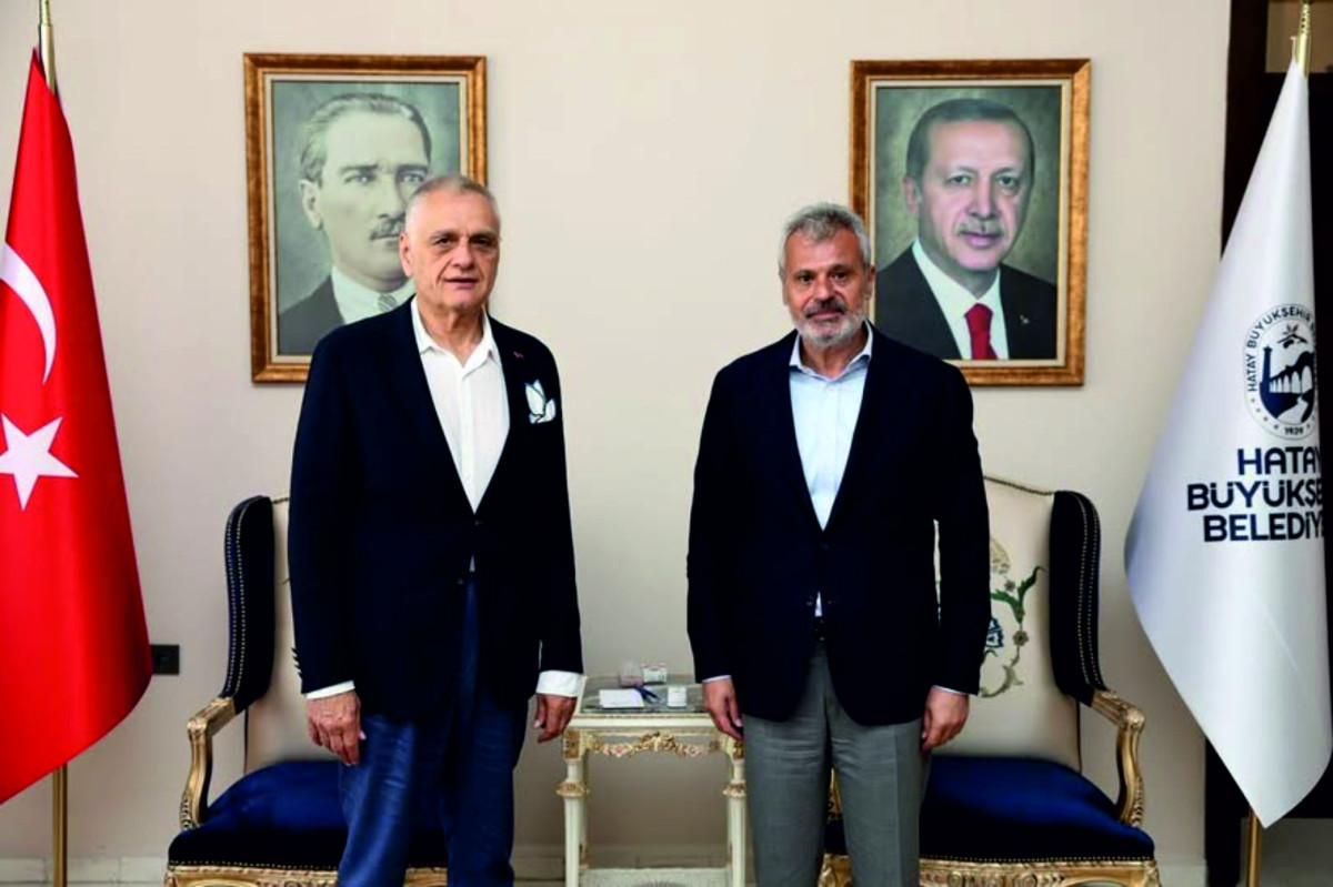 HTSO BAŞKANI ÇİNÇİN’DEN BAŞKAN ÖNTÜRK’E ZİYARET 