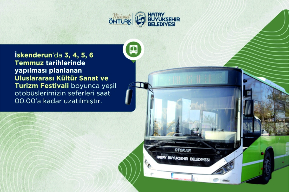 HBB TOPLU ULAŞIM ARAÇLARI 5 TEMMUZ FESTİVAL’NDE 00.00'a KADAR ÇALIŞACAK