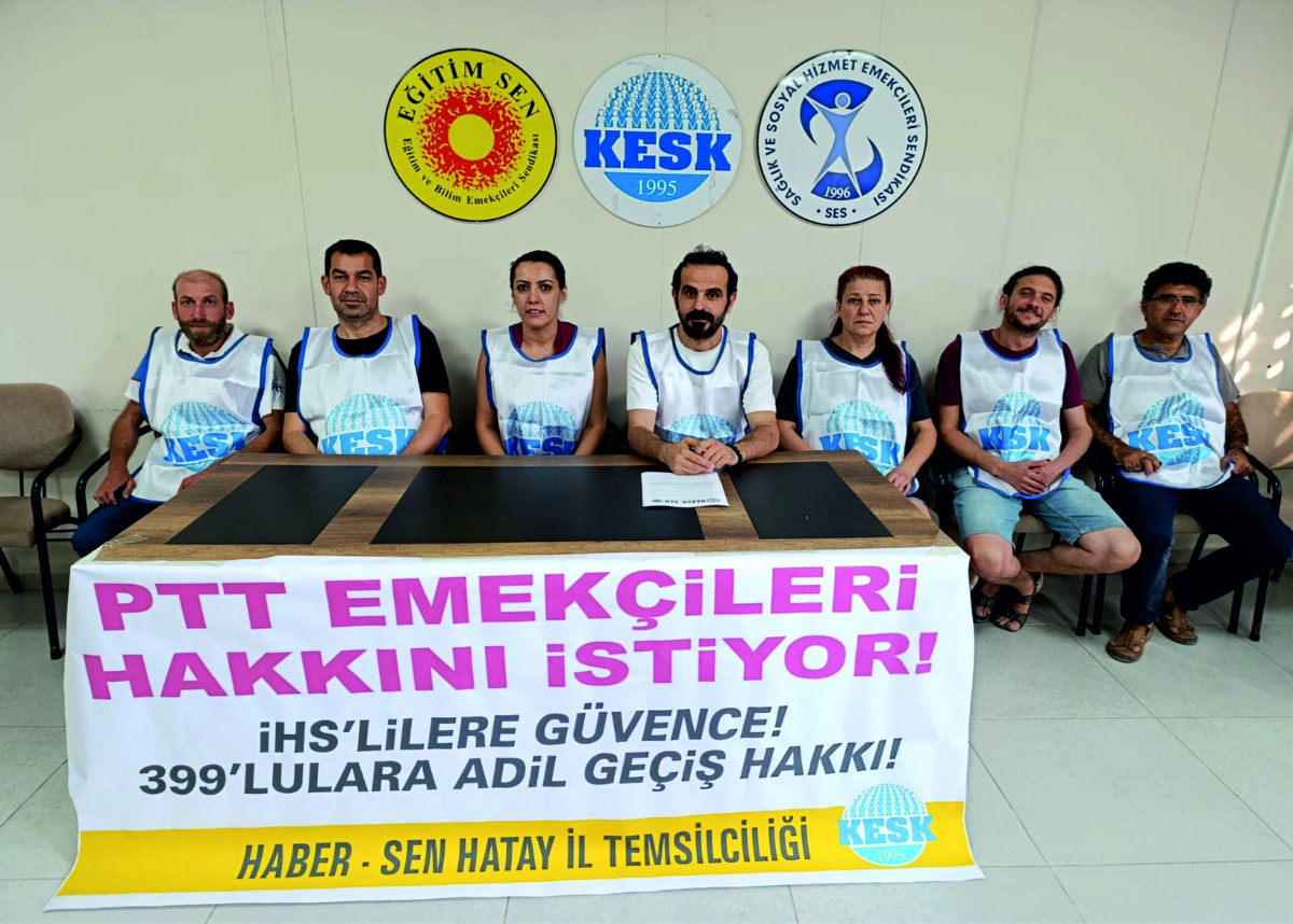 PTT ÇALIŞANLARI HAKLARINI İSTİYOR!