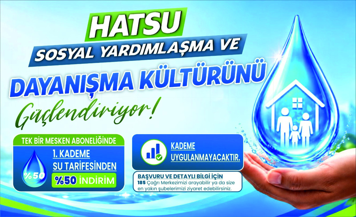 HBB İHTİYAÇ SAHİBİ AİLELERE SU ÜCRETLERİNDE %50 İNDİRİM SAĞLAYACAK