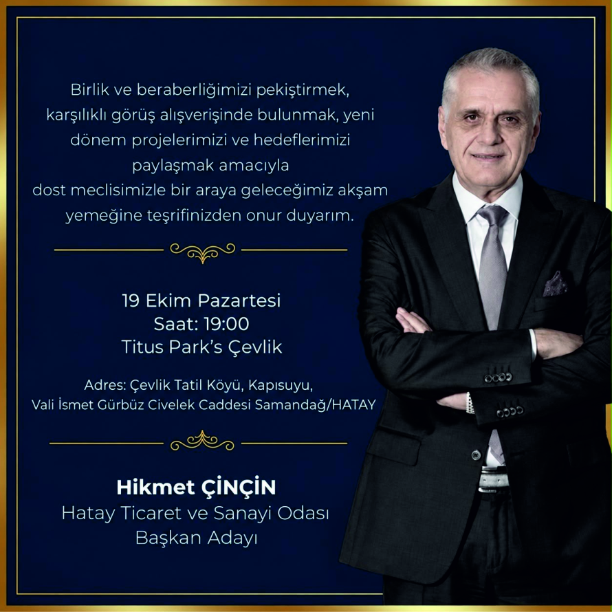 HATSO BAŞKAN ADAYI HİKMET ÇİNÇİN SAMANDAĞ’DA