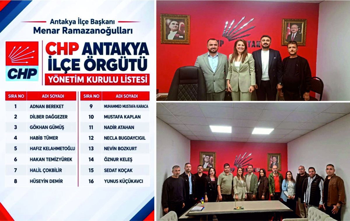 CHP ANTAKYA İLÇE ÖRGÜTÜ OLUŞTU